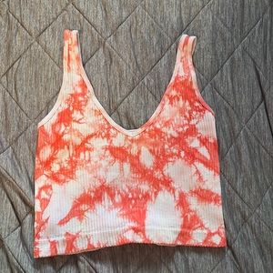 tie-dye cropped tank